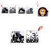 New Baby Cloth Book Black And White Number Cognitive Sound Paper Children's Early Education Book Tear-resistant Cloth Book Infant Toddler Toy