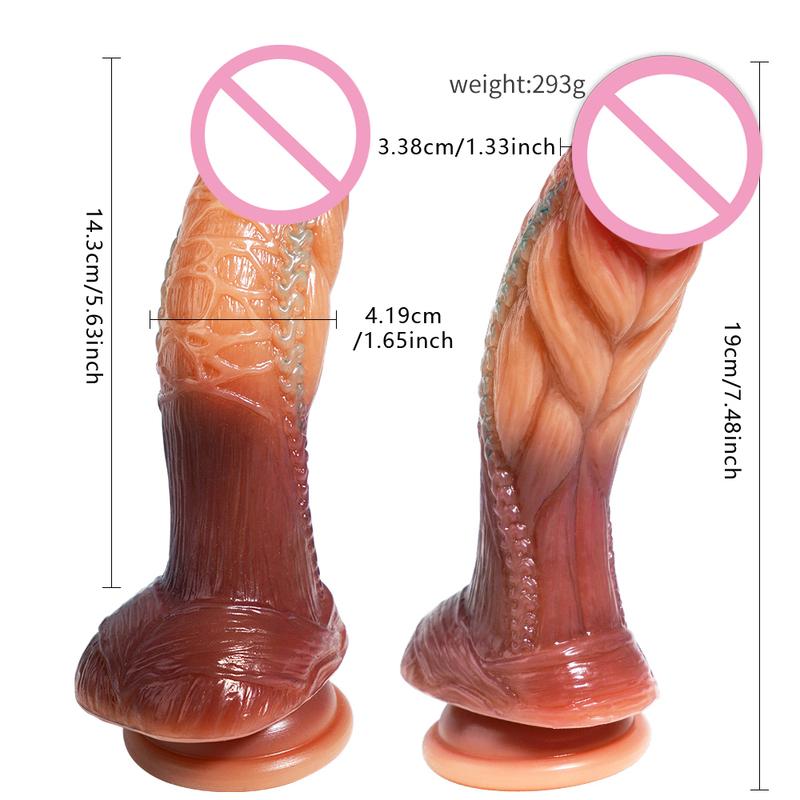 Realistic Silicone Dildo with Suction Cup Anal G-Spot Masturbator Penis Adult Sex Toys Huge Dildos for Women Rubber Cock Gode