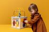 Trixie Wooden Activity Cube - Educational Toy, Wooden Toy Box, Looping Toy, Bead Coaster, Animal Stacking Blocks, Baby Shower Gift, Birthday Present,
