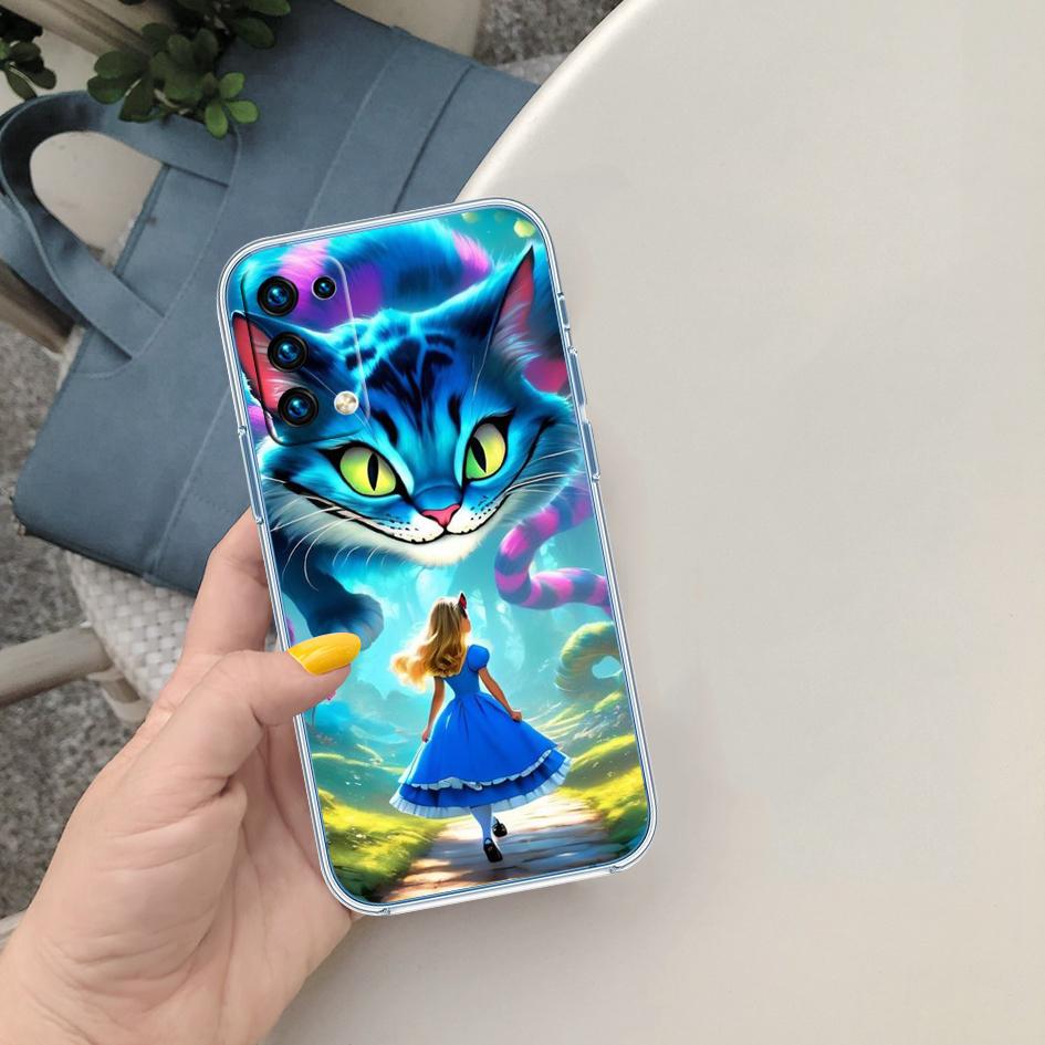 CJ3 Alice in Wonderland Cat Princess Case for LG K22 K30 K40 K41 K42 K50 K50S K51 K51S K52 K61 K62 K71 K92 Q60 Q61 V40 V50 V60
