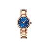 Belluna Series Quartz Movement Swiss Blue Dial Steel Rose Gold Diamond Simple Retro Calendar Watch Women Watches M022.210.33.046.00