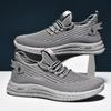 Flying woven men's shoes large size mesh breathable sports shoes fashion casual shoes light running shoes men