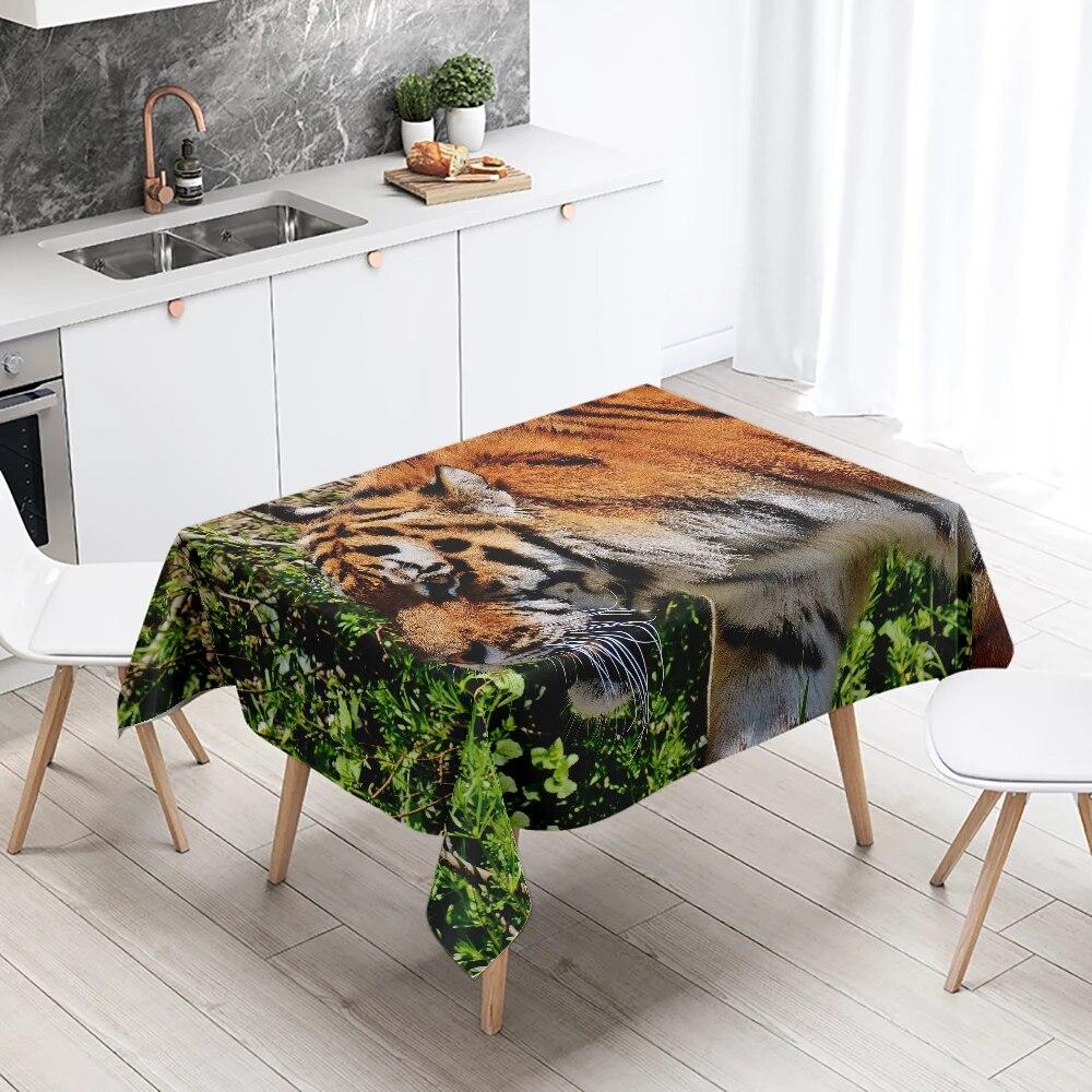 Afghan Hound Tablecloth Cute Animal  Camping  Party Restaurant Table Decoration Waterproof Home Decor