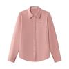 INMAN Women's Brushed Long-Sleeve Lapel Shirt