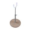Versatile Doll Holder for Various Sizes Including Wooden Base Construction for Safe Use