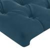 vidaXL Kopfteil mit Ohren Dunkelblau 203x23x118/128 cm Samt