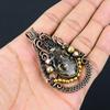 Turitella Fossil  Pendant, 999 Copper Wire Wrapped Jewelry, Gemstone Jewelry Pendant, Handmade Wedding Gift Jewelry