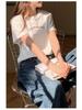 Korean Style Loose Round Neck Letter Print Short Sleeve T-Shirt - Elegant, Versatile, Daily Wear Top