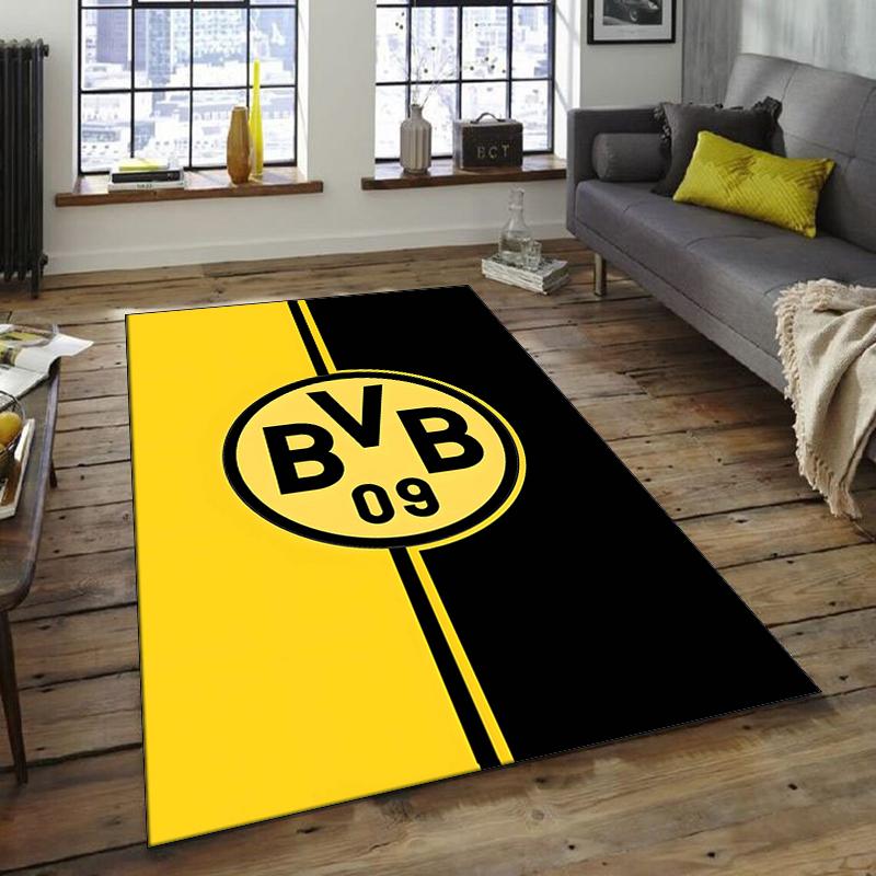 1 Stück Fußballteam-Design Teppich - Rutschfest, Weich & Gemütlich Fußmatte für Wohnzimmer, Schlafzimmer, Büro - Dekoteppich für Innen/Außen
