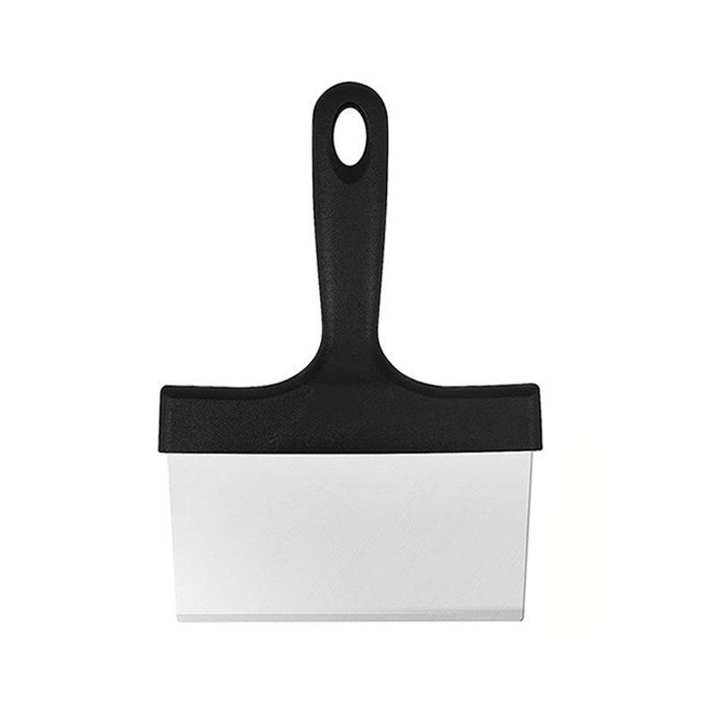 430 barbecue cleaning shovel plastic handle iron plate frying shovel cooking shovel steak shovel kitchen utensils shovel multi-function