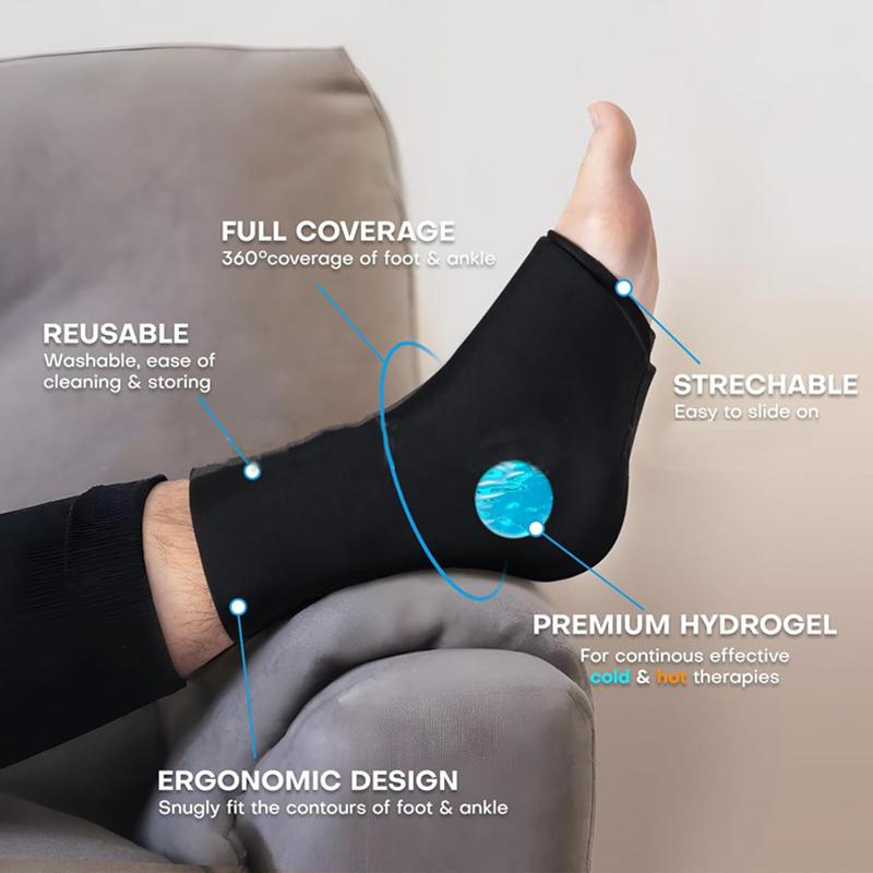 Reusable Foot Ice Pack Wrap For Plantar Fasciitis Cooling Sock  Cold Therapy Gel Foot Pack For Ankle Pain Relief Arthritis