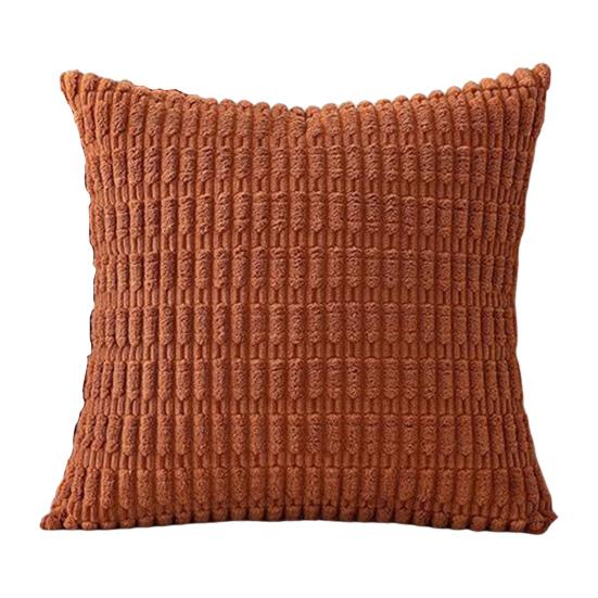 Kuddfodral i manchester Enfärgat Dold dragkedja Veteaxkorn Textur Fyrkantig form Sovrum Vardagsrum