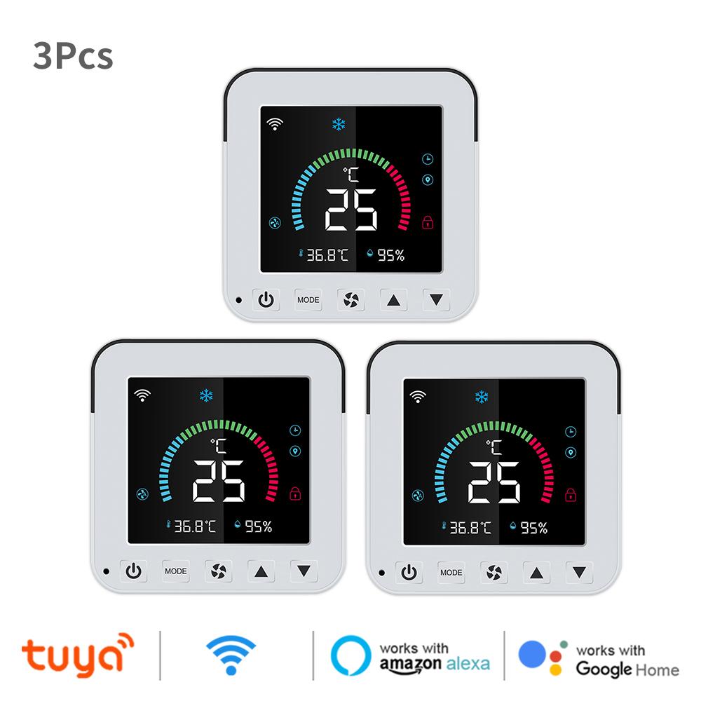 Tuya WiFi Thermostat Air Conditioner IR Temperature Humidity Infrared Controller USB Power LCD Touch Screen Google Home Alexa
