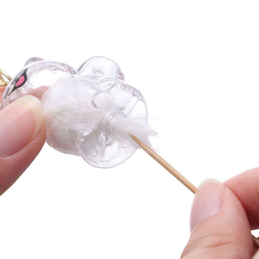 Transparent Dog Fur Storage Pendant Handmade Design Pet Hair Container  Memorial Souvenirs