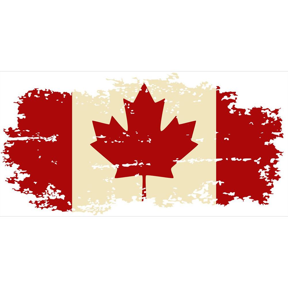 Buy Rhinestone Canadian Flag Full Round Drill 5D Diamond Painting Kit ...
