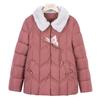 Mom's Winter Coat Short Padded Cotton-padded Jacket 50-year-old Middle-aged and Elderly Women Winter New Warm Cotton-padded Jacket.