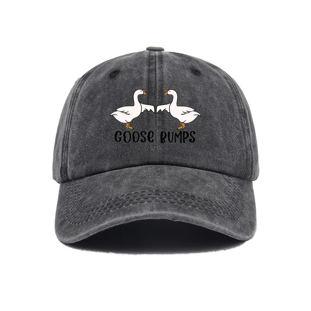 New hot-selling printed washed retro printed baseball cap dad hat dad hat duck tongue