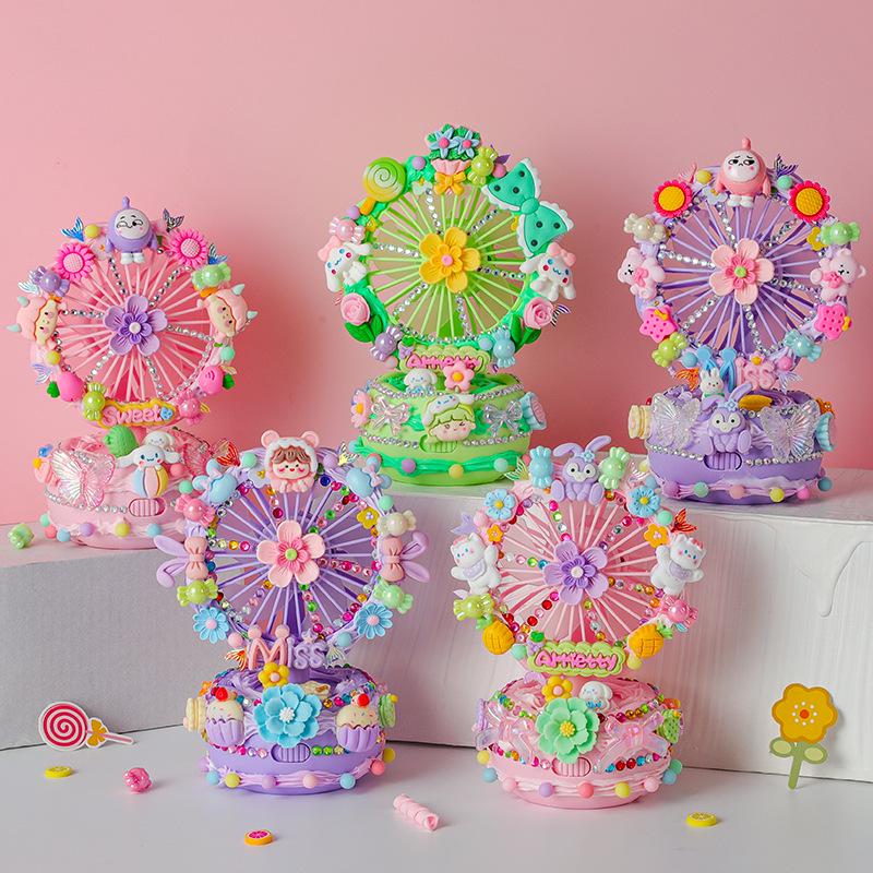 Portable Children's Fan with DIY Craft Kit - Educational Toy and Creative Glue Set