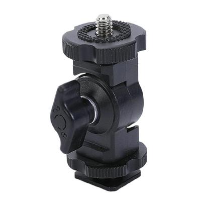 Aluminum Hot Shoe Adapter DSLR Camcorder 1/4inch Screw Hot Shoe Adapter Camera Flash Mount Video Light Accessories