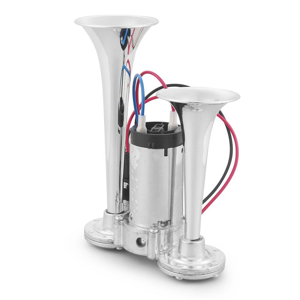 12V 600dB Super Loud Dual Horn Speakers Dual Electric Air Horn Kit With Compressor for Vehicle, Car, Truck, and Bat