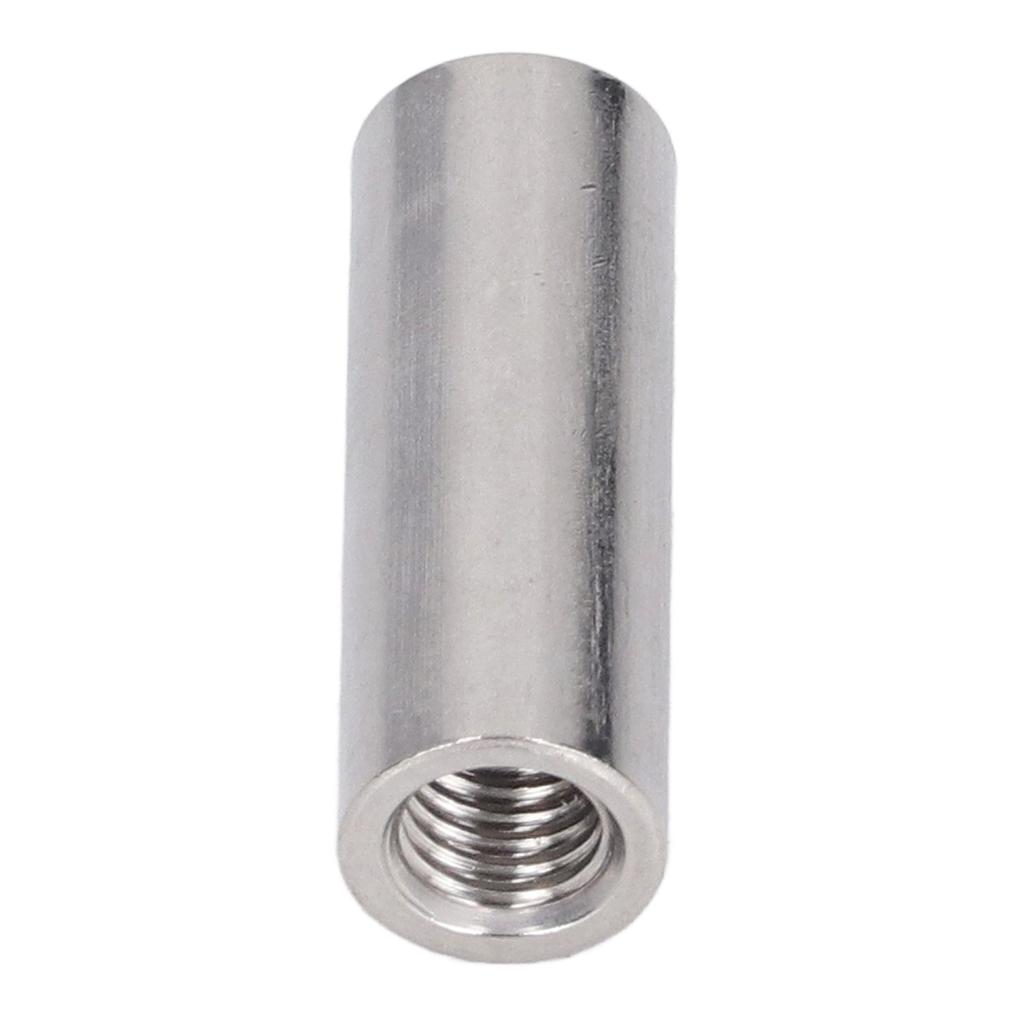 10 Pièces Écrou de Raccordement Connecteur de Tige Ronde Filetage Femelle Acier Inoxydable 304 M8x1.25 12 L35mm