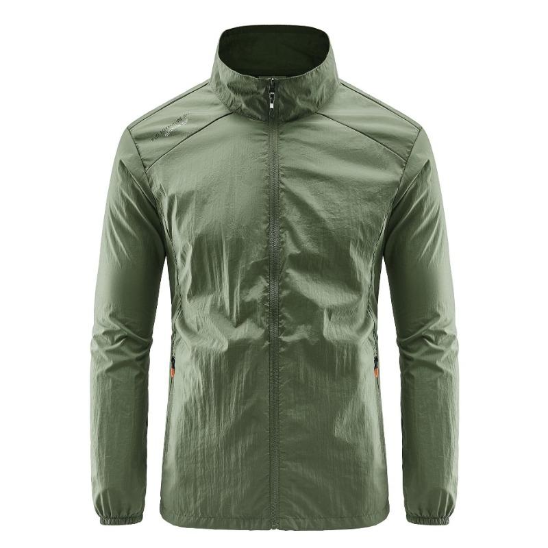 

Summer Ice Silk Jacket 5XL Sunscreen Clothing Summer Lightweight Breathable Anti-ultraviolet Printed Skin Clothing S
