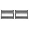 Cast Iron Fire Grate Set of Replacement Grate for Rectangular BBQ Charcoal Grilling Design 2, 8.4-inch Grill, High-Temperature Plate,