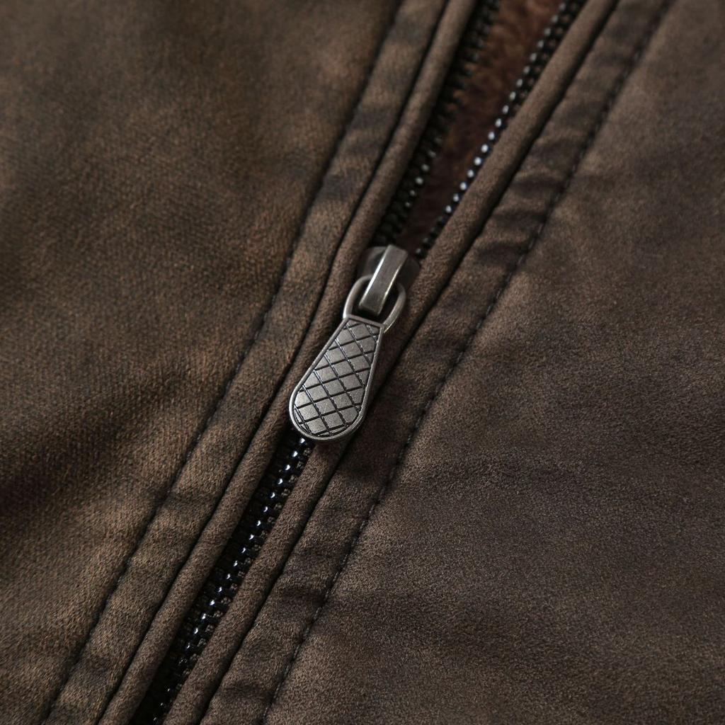 Pelz einteilige Jacke Herren Winter Fleece Revers Jacke lose Herrenbekleidung