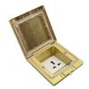 Concealed Floor Socket Brass Space Saving Flame Retardant Heat Resistant Universal Socket 250V