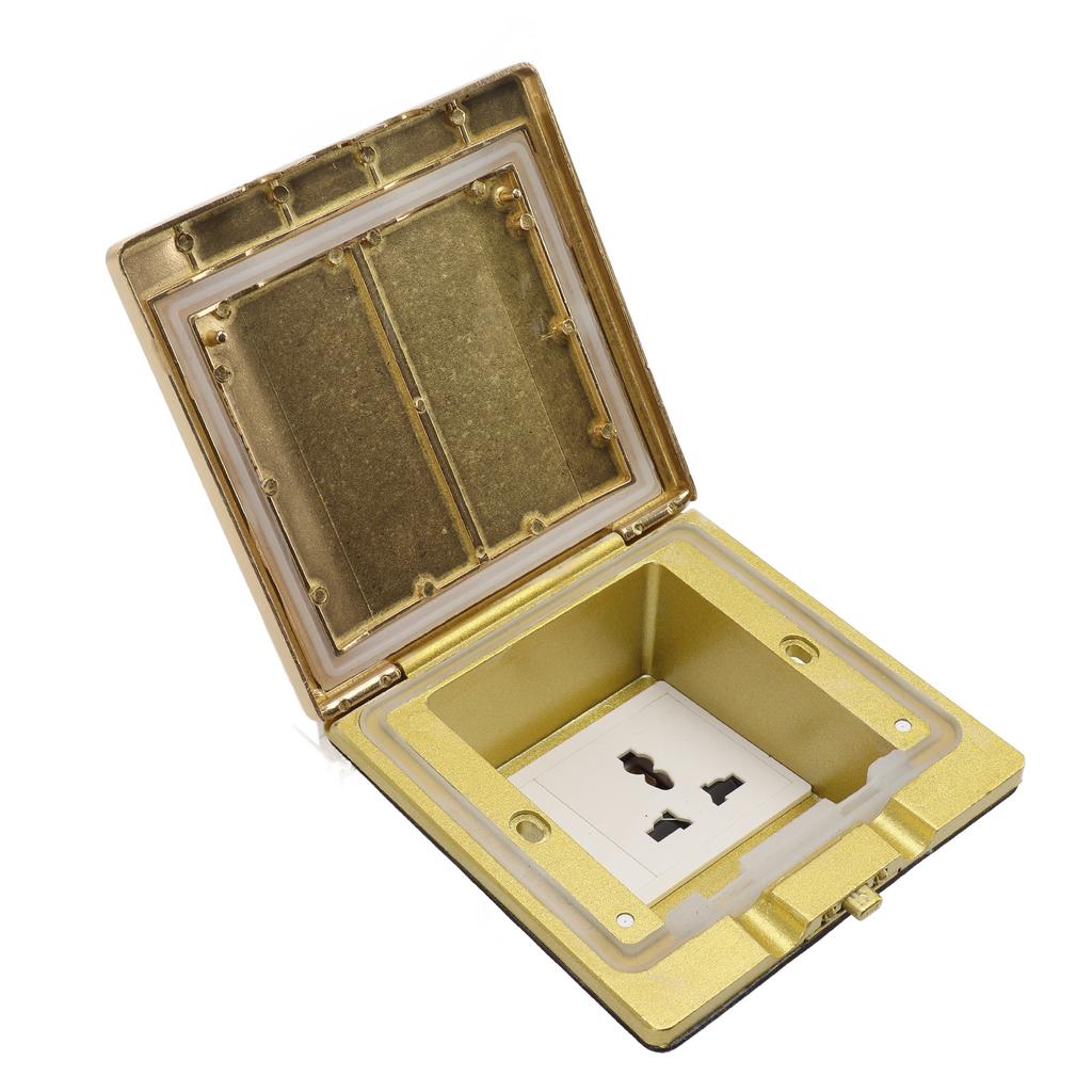Concealed Floor Socket Brass Space Saving Flame Retardant Heat Resistant Universal Socket 250V