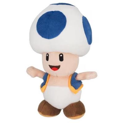 NINTENDO SUPER MARIO Plush Doll ALL STAR COLLECTION Blue Toad S Size NEW