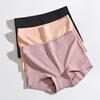 Women Panties Graphene Crotch Stretchy High Waist Tummy Tightening Solid Color Anti Exposure Briefs for Daily Wear
