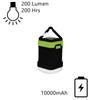 Lanterna de Camping Impermeável para Iluminação Externa e Power Bank de 10000 mAh Verde