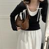 Street Style Pu Leather Small Square Shoulder Bag With Zipper Closure For Daily Wear