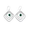 Chrome Diopside Gemstone 925 Sterling Silver Jewelry Handmade Earrings 2.44" EE-71-1