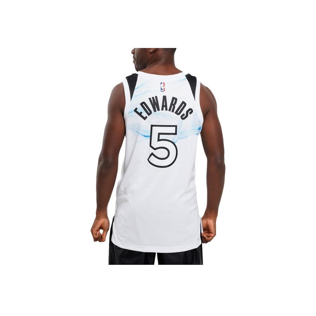 Nike Edwards Timberwolves 24-25 City Edition SW Basketball Jersey Unisex Jerseys White FQ4350-100
