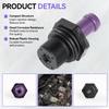 Car PCV Valve 11810-5H71A For Nissan HR16DE MR20DE Engine Versa March Sentra Tiida Kicks 1.6L 2.0L Crankcase Ventilation Valve Ventilation Valves 4
