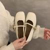 Fashion Japanese Style Lolita Square Toe Women's Flat Shoes Mary Jane Gothic Ladies Footwear Cheap Clearance Shoe Social Young Korean 39