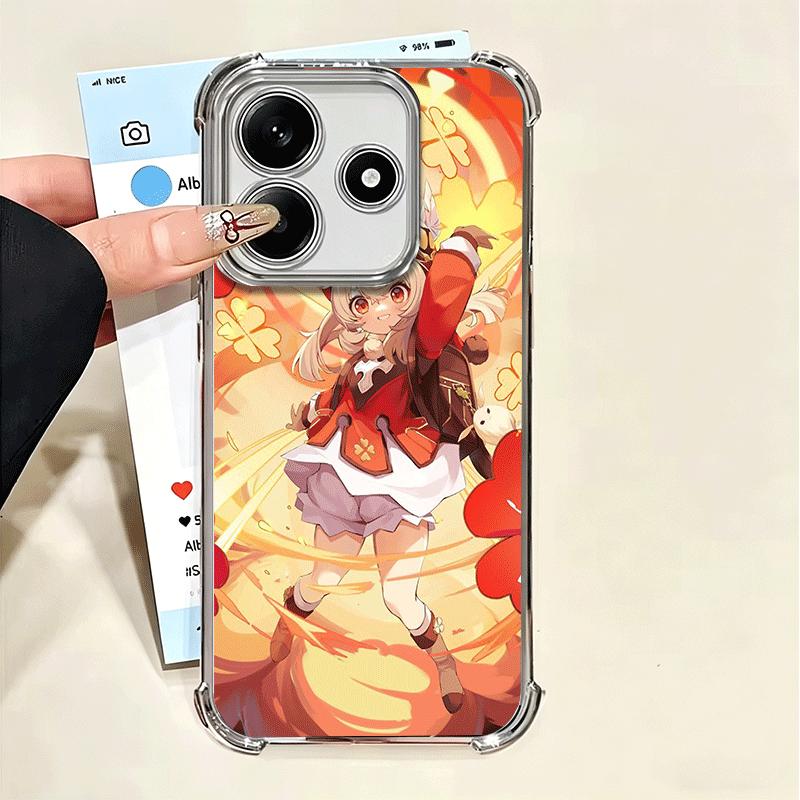 Genshin Impact Klee Plating Phone Case For Xiaomi Poco X5 X6 X7 X8 Pro Max F8 Ultra F7 M8 M7 M5S Redmi 15C 15 14C 13C 13 X3 12C