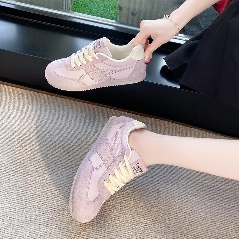 2025 Spring and Autumn Casual Shoes Student Personality Korean Edition Fashion Outer Wear New Soft-soled German Training Shoes Women's Sports Shoes Bo
