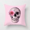 Pillow Print Cartoon Flamingo Grass Mud Horse Cushion Peach Leather Velvet Polyester Pillow Cover