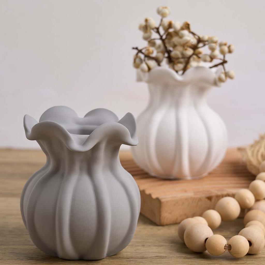 Blumenform Vase Silikonform DIY Hydroponisches Reagenzglas Blumentopf Gießformen Gips Harz Kerzenständer Bastelmaterial