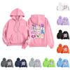 Kids Fashion Women's Lightweight Long Sleeve Zipper Hoodie Printed Hoodie With Pockets