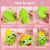 Kids Sewing Animals Craft Kit DIY Sewing Felt Plush Animals Handmade Craft Accessories Set for Beginner Handcraft Sewing