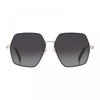 Marc Jacobs Sunglasses Rectangle Full Rim  Gold Black Frame And Dark Grey Lens