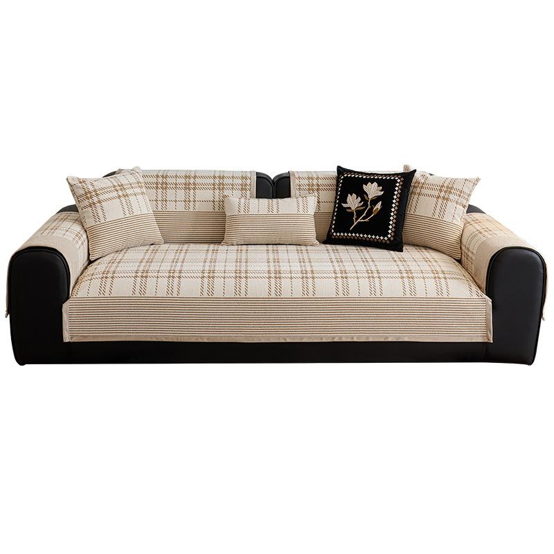 Light Luxury High-End Sofa Cushion Chenier  New All-Inclusive Universal Sofa Cover Cloth Straight Row Seat Cushion