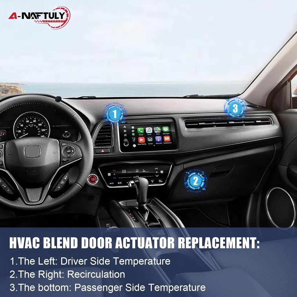 2Pcs HVAC Blend Door Actuator Compatible With Chevy Impala 2004-2013 Corvette Malibu Buick Pontiac-Heater Air Blend Door Actuator Motor 604-108,