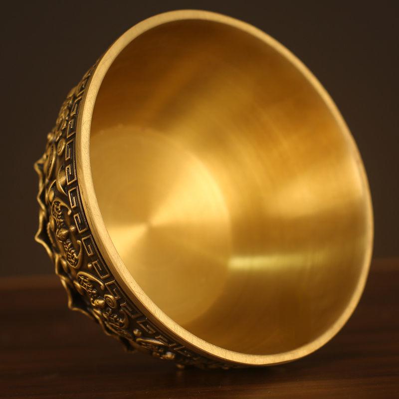 Fengshui Reiner Kupfer Schatzschale Reichtum Sammeln Feng Shui Reichtumsanziehung Heimgebrauch Shen Wansan Wohnzimmer Dekoration