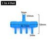 10Pcs Plastic Aquarium Air Splitter 4/5/8mm Oxygen Gas Diverter  for Fish Tank Air Pump Oxygenation