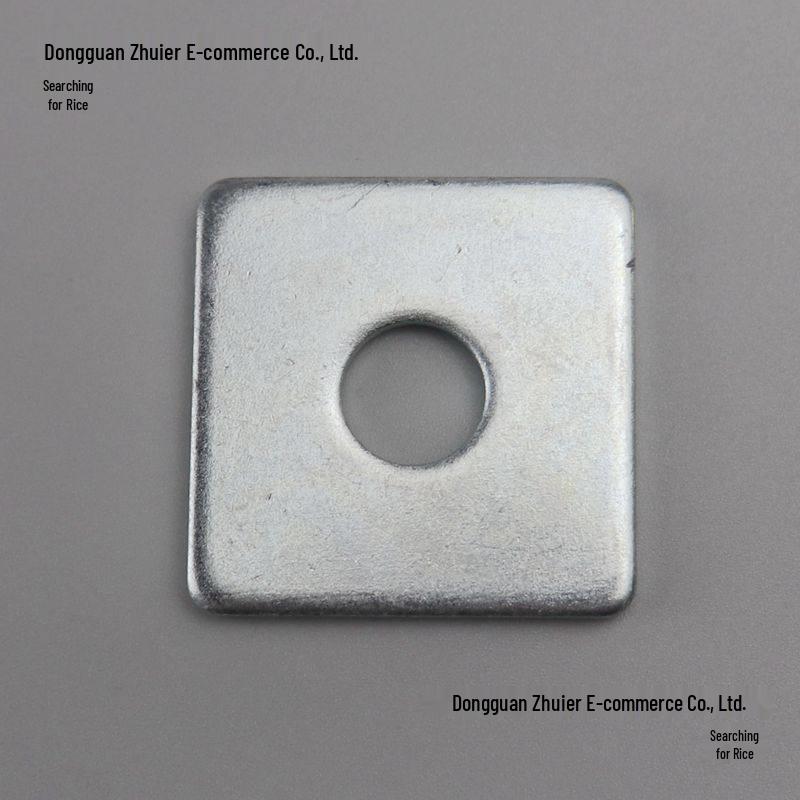 Thickened Galvanized Square Iron Washer - Four-Sided Flat Gasket